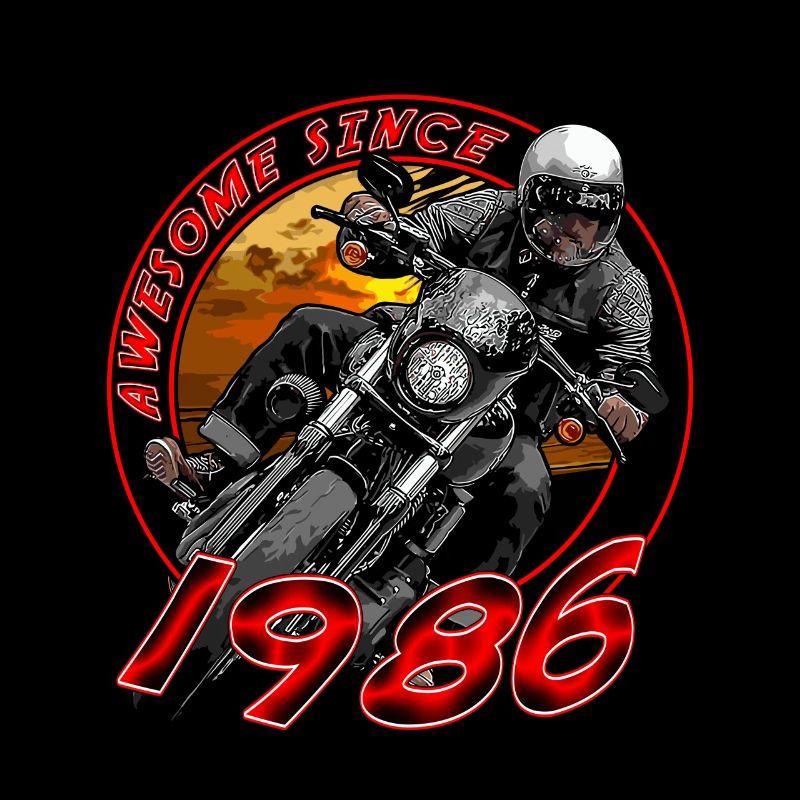 Awesome since 1986, Biker Geburtstag