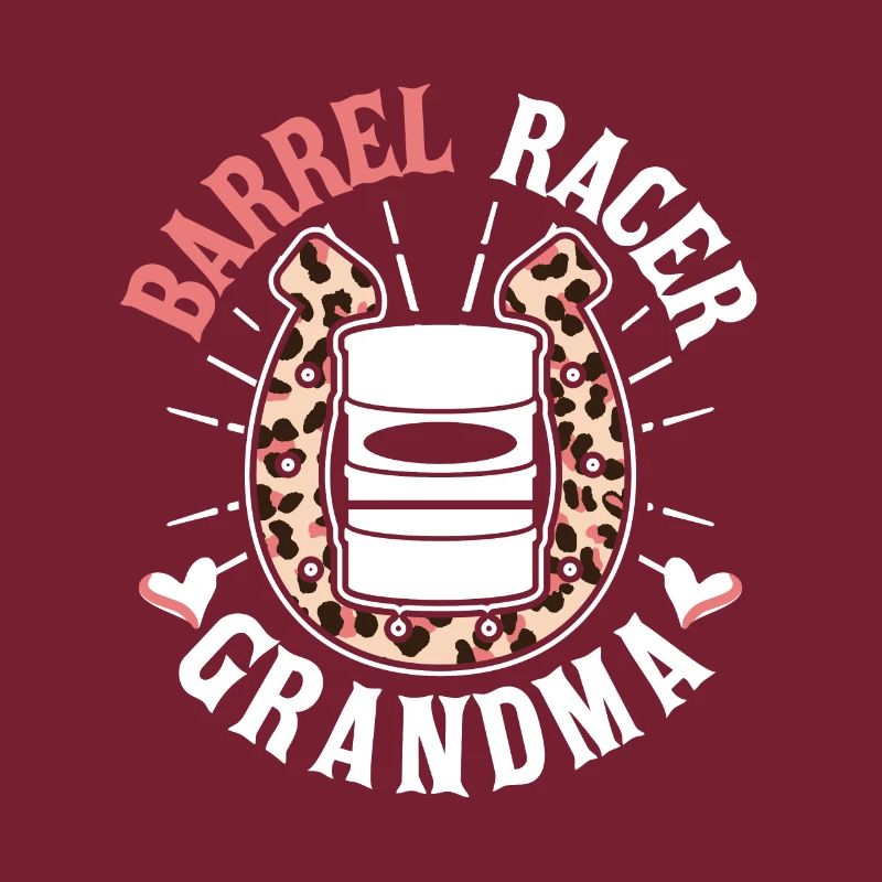 Course de barils Grand-mère Rodéo Cheval Course de barils