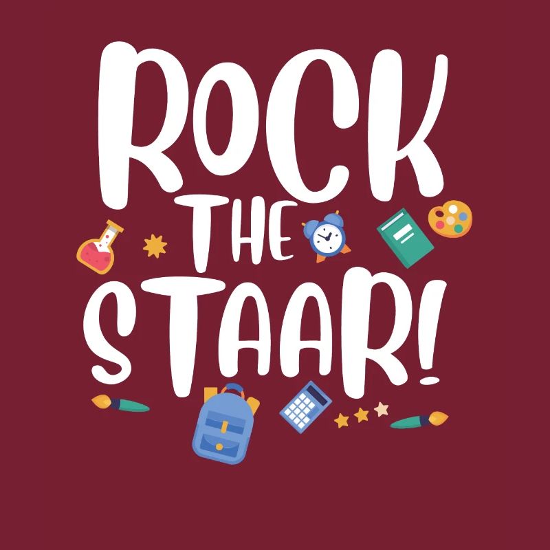 Rock the Staar Funny Testing Day Pun test Day