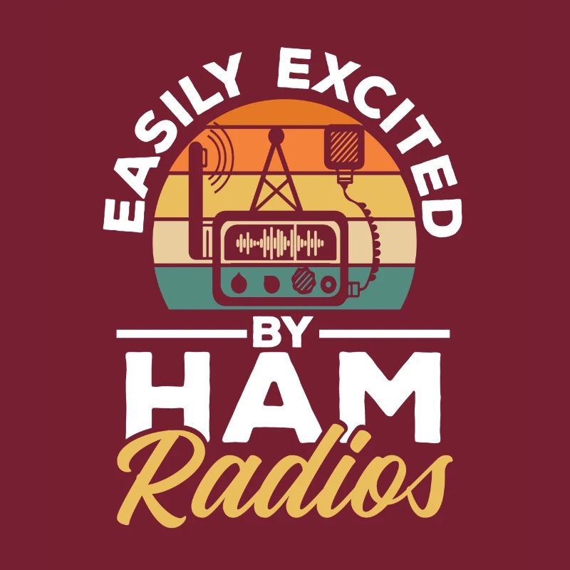 Vintage Sunset Retro Network Easily Excited By Ham