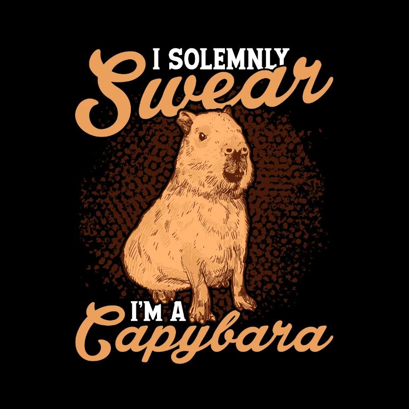 Je jure solennellement que je suis un propriétaire de Capybara Capibara Rod