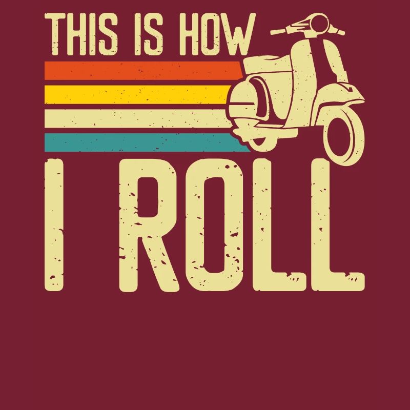 Roller Rollerfahrer Motorroller