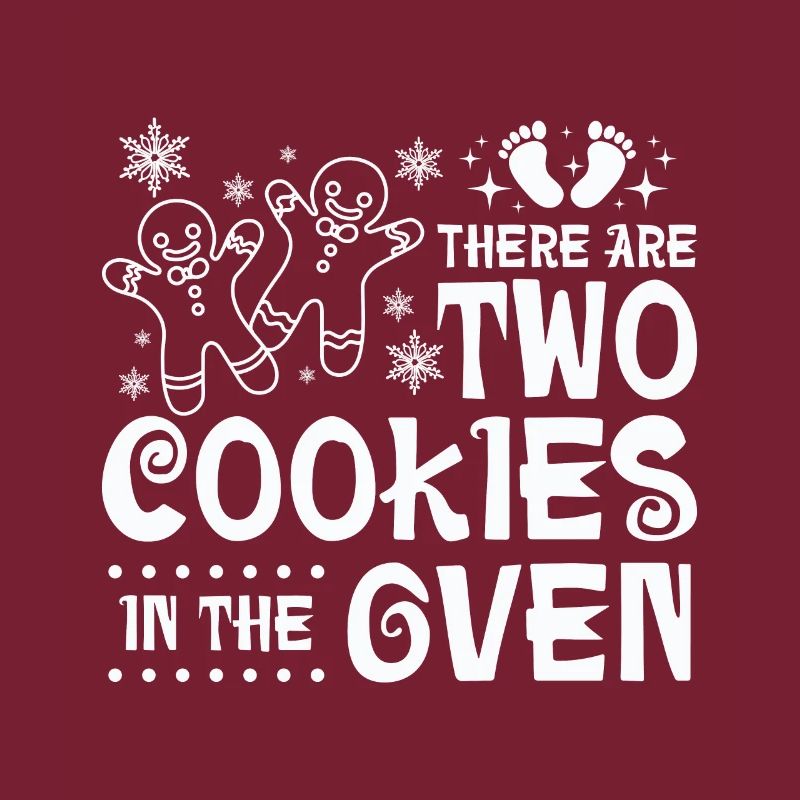 Jumeaux de Noël, il y a deux biscuits dans le four