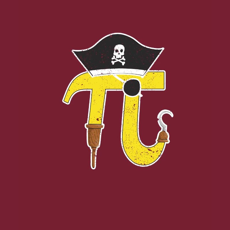 Pi Day Pirate Math Geek Math Numéro Nerd