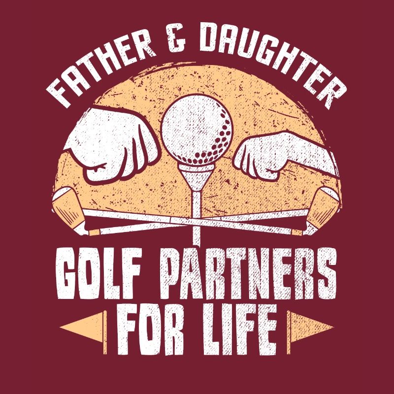 Golfen Golfer Golf Vater Tochter Geschenk