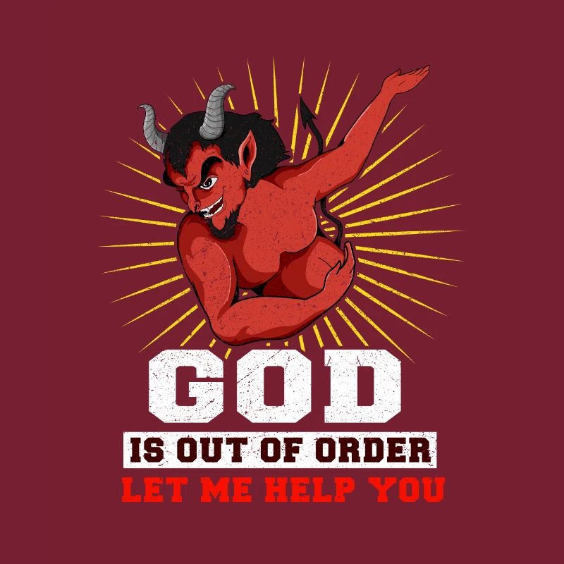 Dieu est hors de propos Blasphème que le diable aide