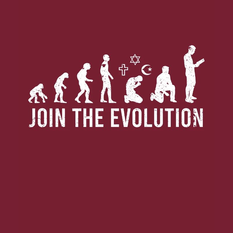 Faites partie de l’évolution pour les agnostiques athées