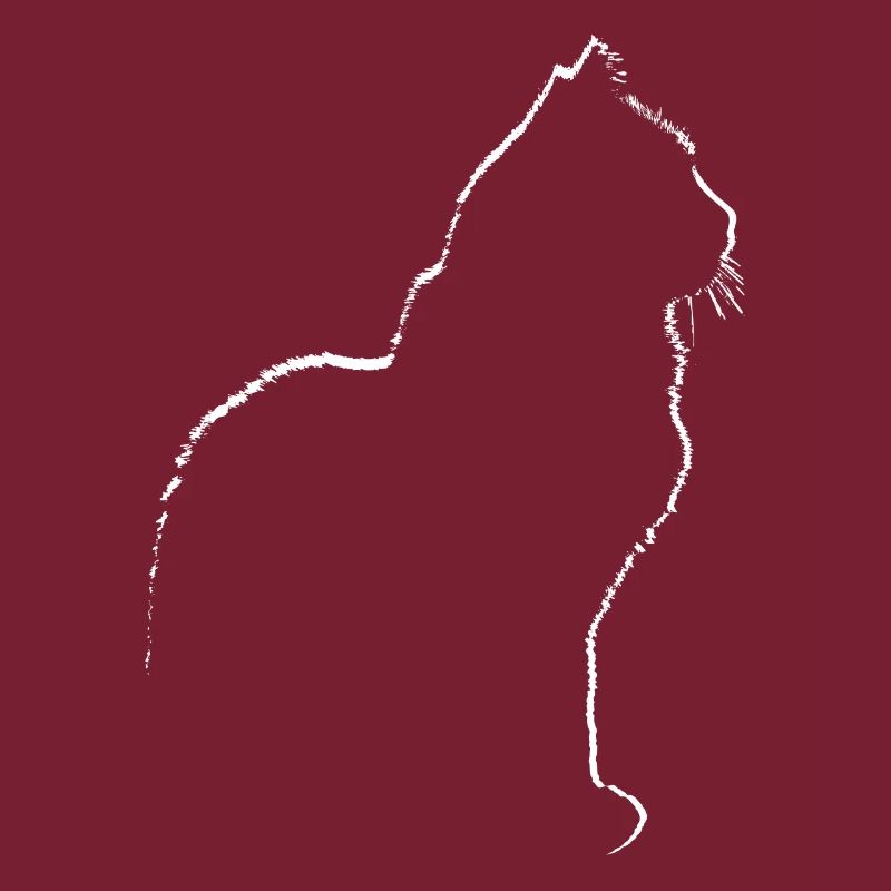 Cadeau graphique de silhouette de chat de chats