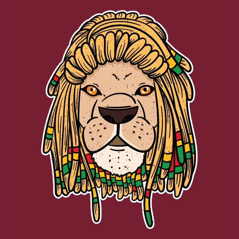 Cadeau Dreadlocks Lion Reggae Rasta Rastafari