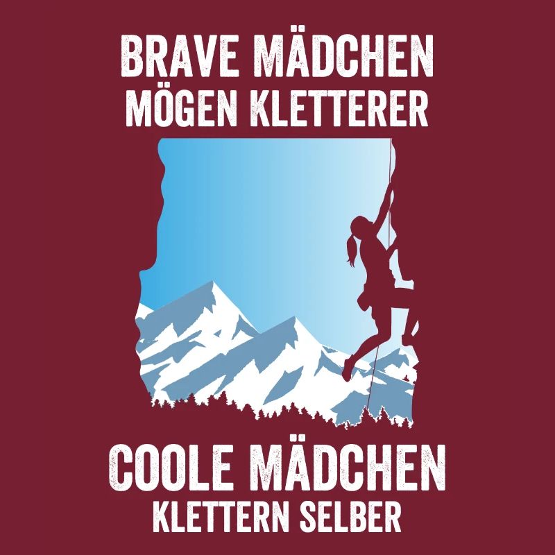 Brave Mädchen Kletterer Coole Mädchen klettern
