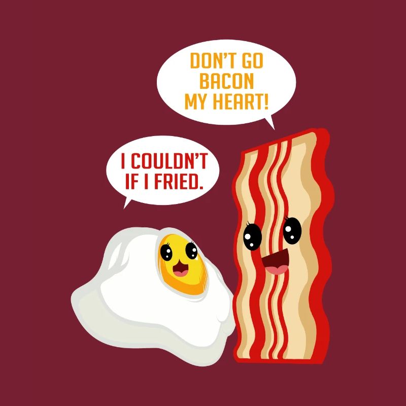 Love Bacon Egg Fried Bacon Lover Gift