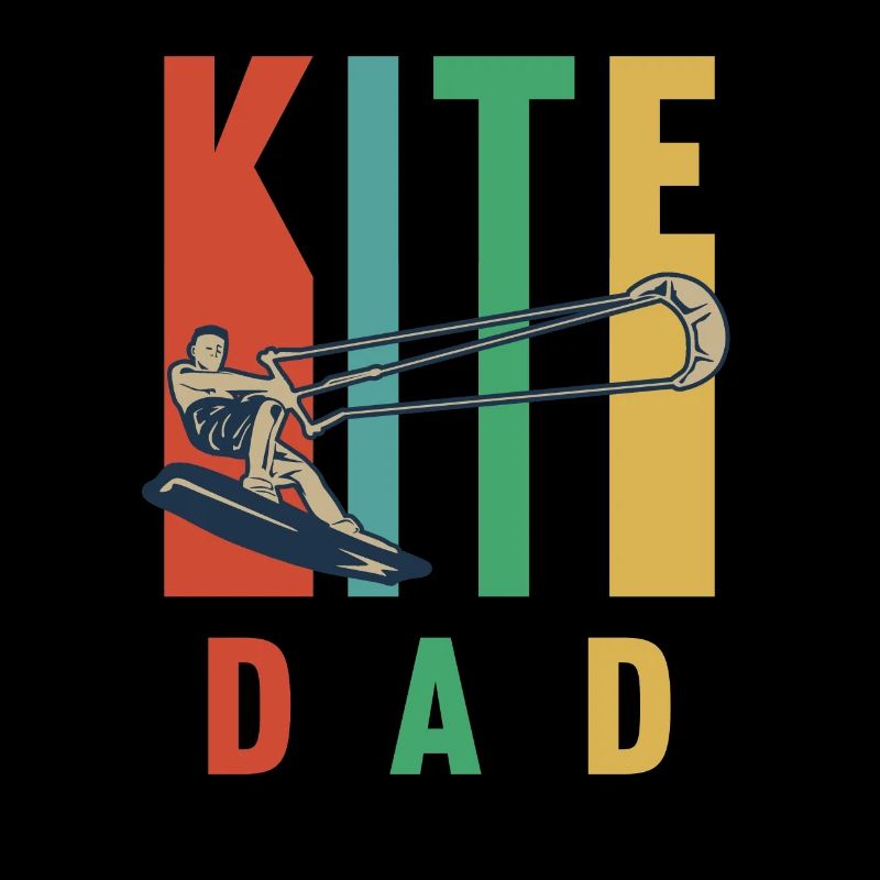 Conception de kitesurf pour un papa kite surfeur