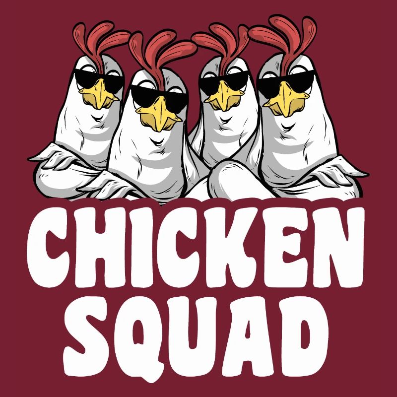Chicken Squad Cooler Hühner Spruch