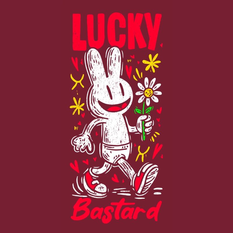 Pop Art de lapin avec fleur