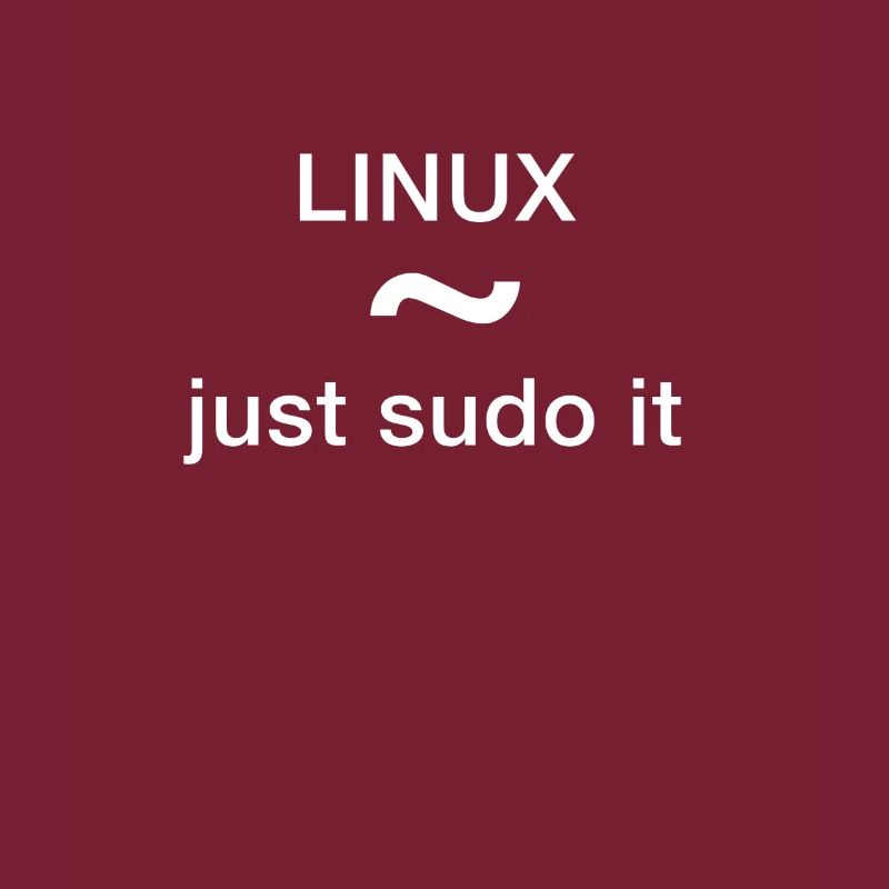 linux just sudo it Admin Programmeur pc Nerd lol