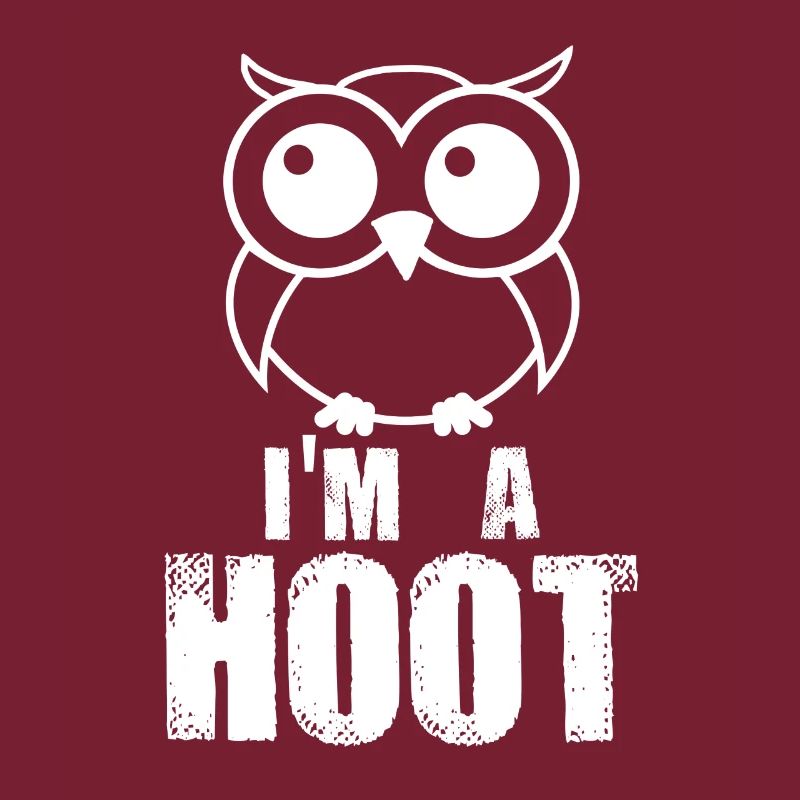 Ich bin ein Hoot! Lustiger netter Vogel-Raubvogel der niedlichen Eule