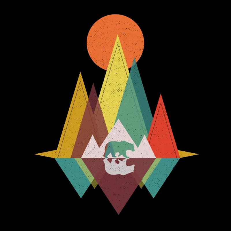 Geometric Mountains - Bear Gift