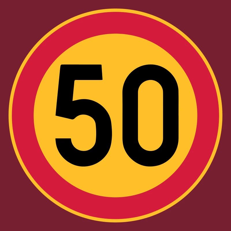 50 limite / limite de vitesse