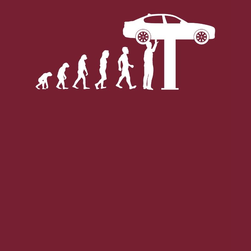 Evolution Mechaniker T-Shirt Geschenk Hebebühne