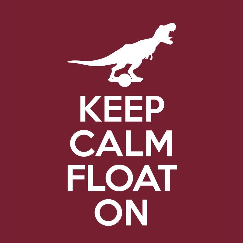 Keep Calm Float On Shirt Dinosaur