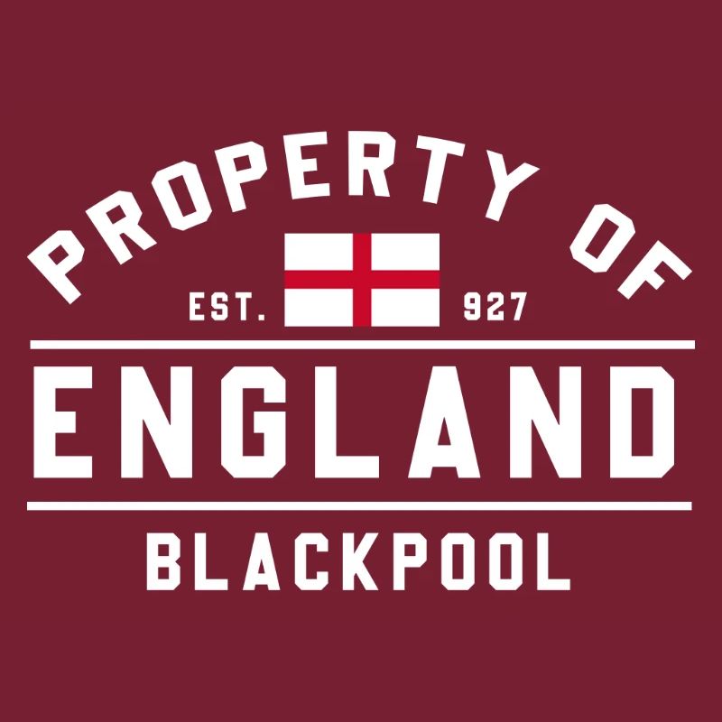 England Flag Blackpool Emblem
