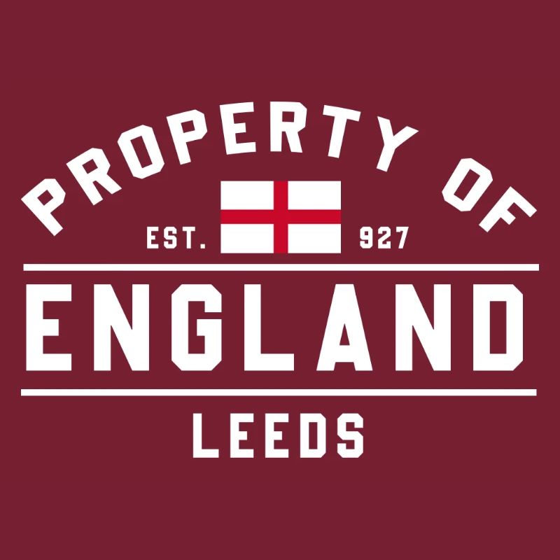Angleterre Leeds Flag Design dans un style graphique
