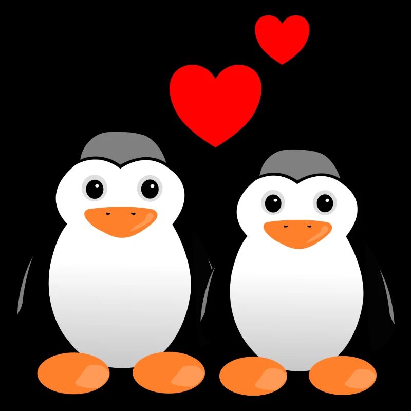Pinguine Valentinstag