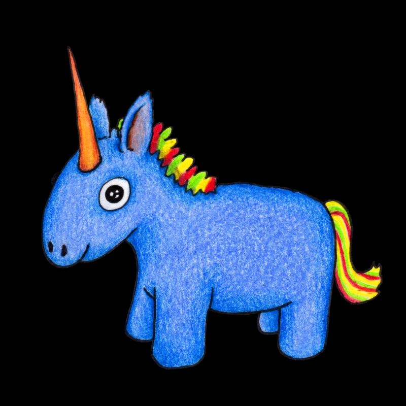 Dessin de câlin de licorne