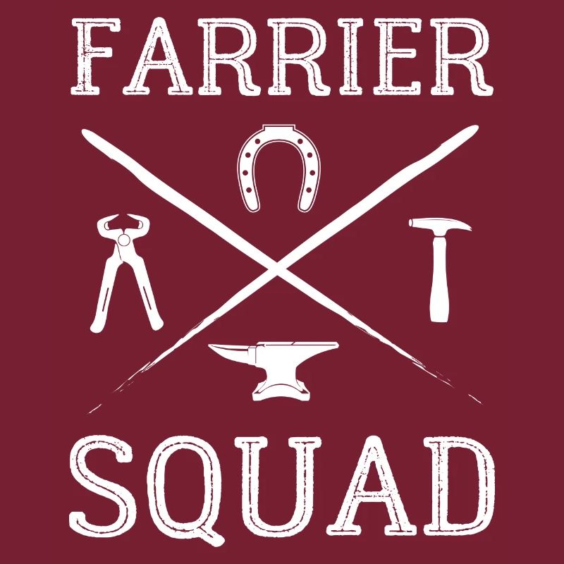 Sabots forgeant des sabots de cheval Farrier Squad