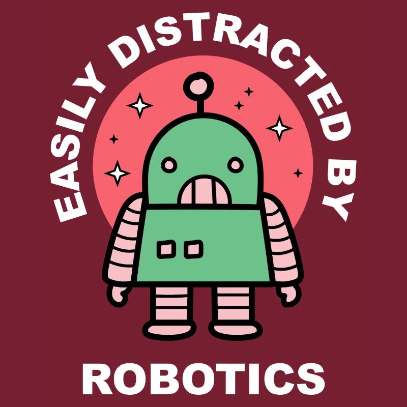 Abgelenkt von Robotern Student Robotic Engineering