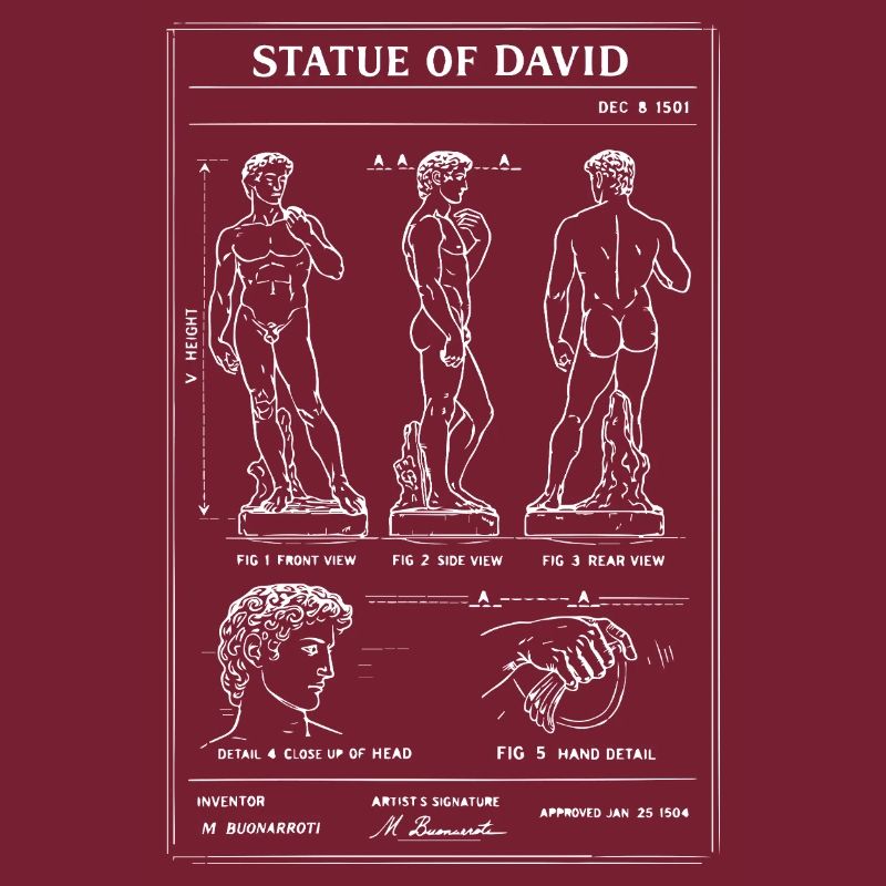 David Michelangelo Bauplan der klassischen Figur