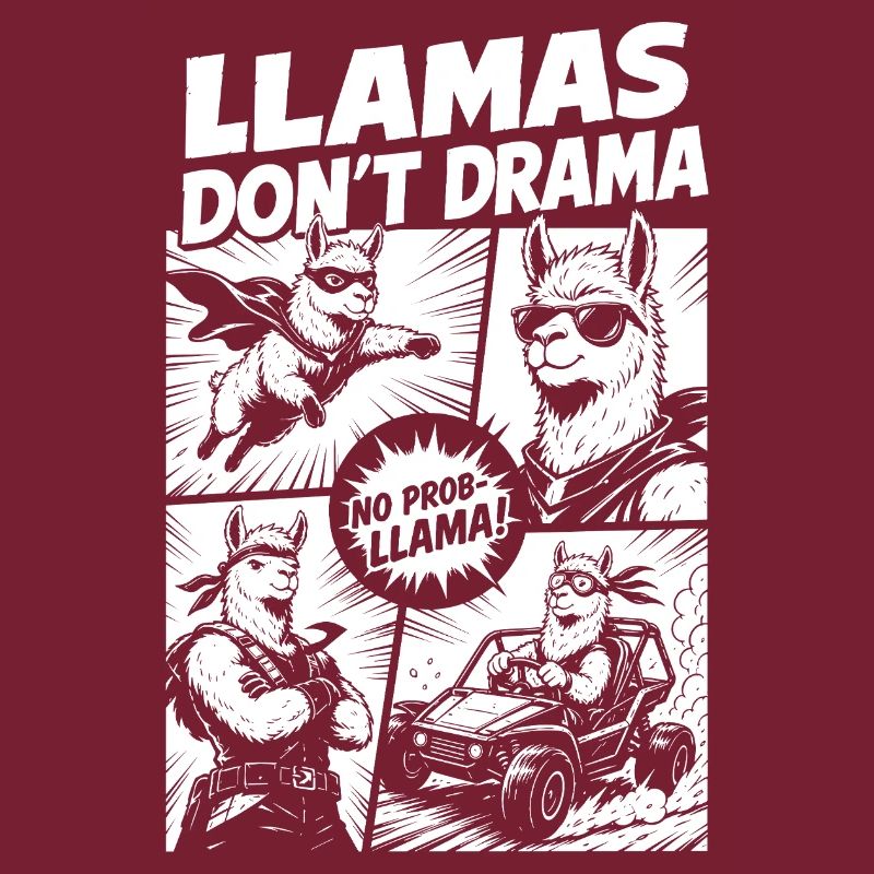 Llama Mode Action Comic