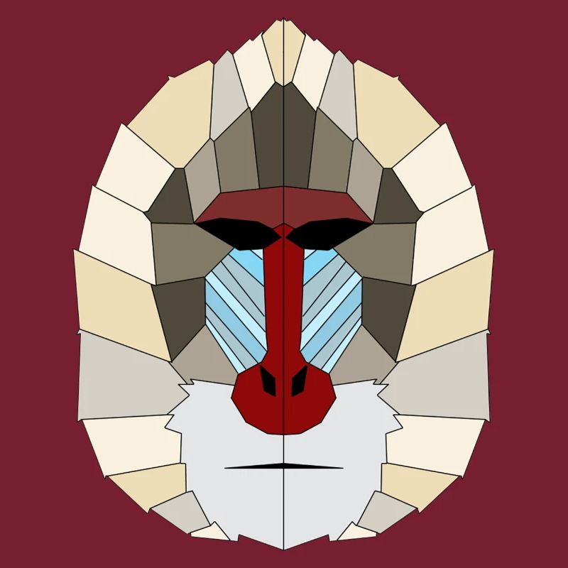 Mandrill geometric