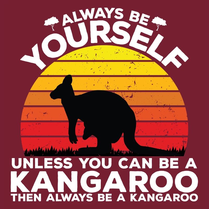 Sei ein Känguru