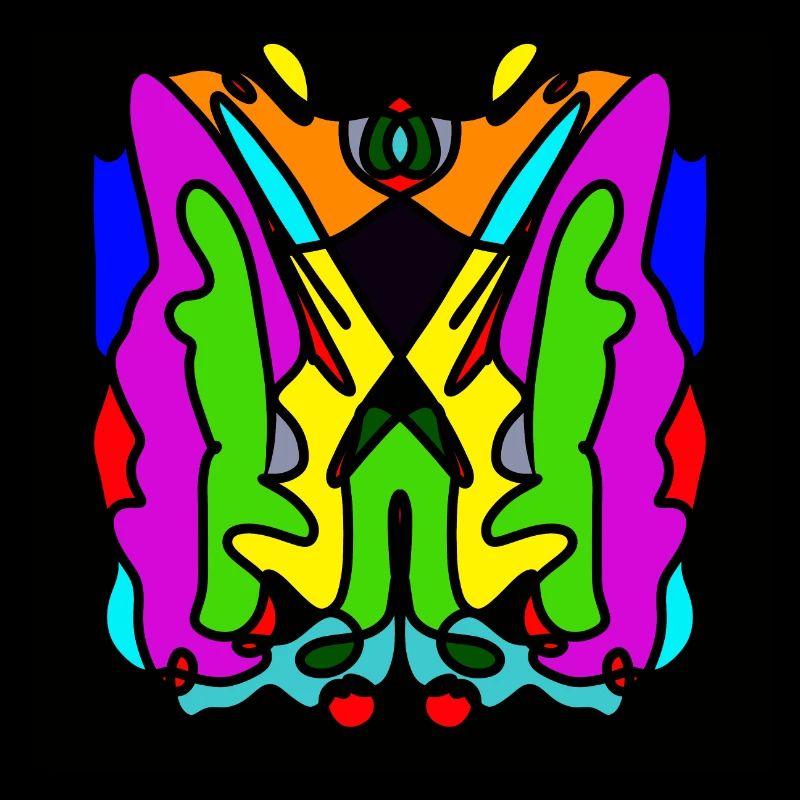 Design abstrait coloré
