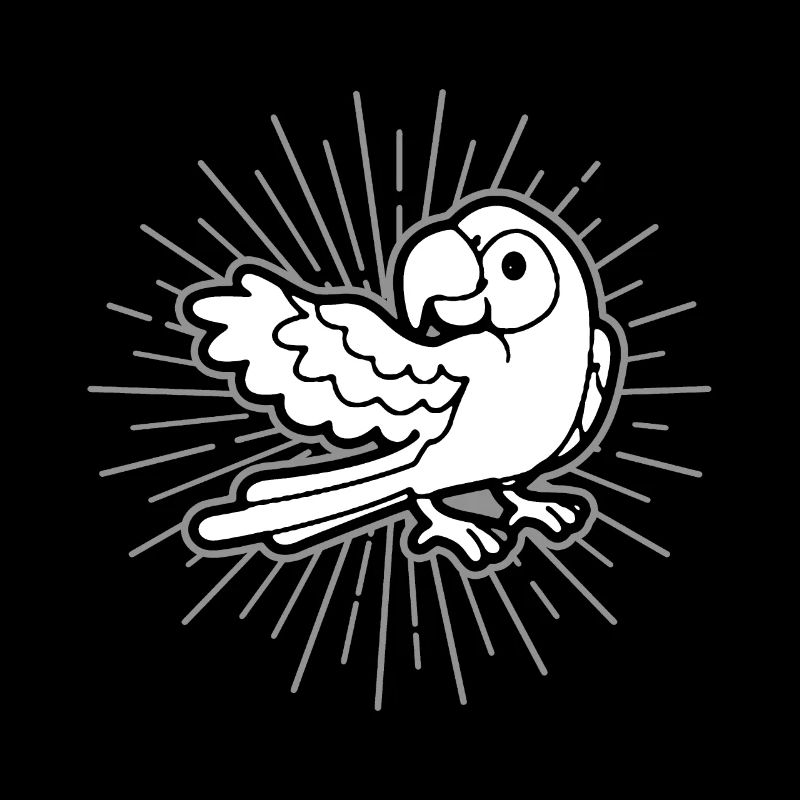 Papagei Vogelhalter Geschenkidee