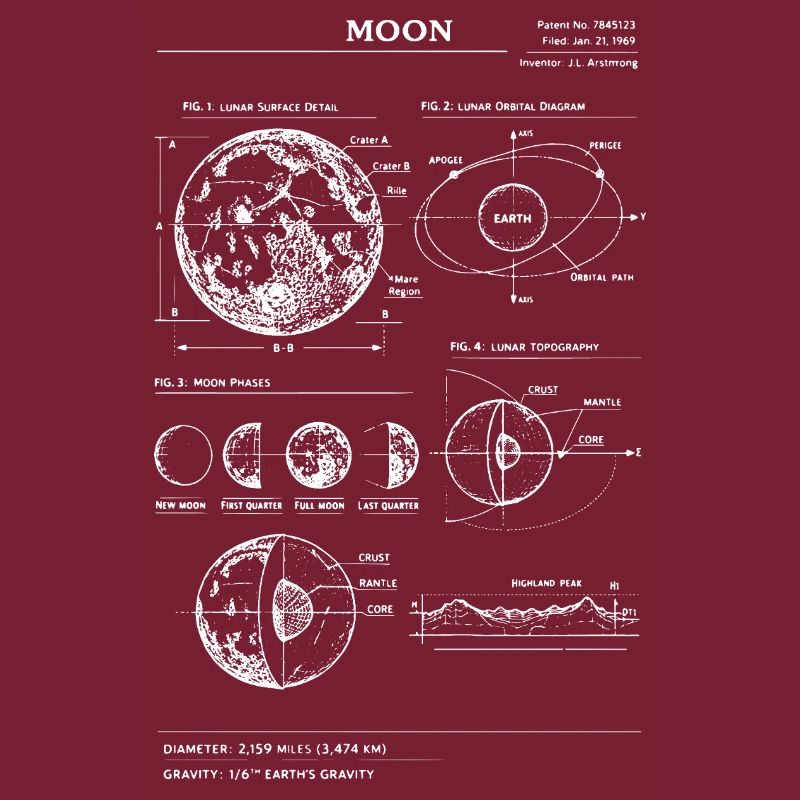Lunar Blueprint: Moon Phases