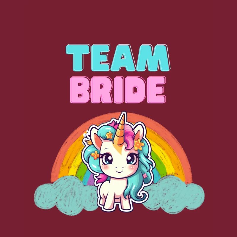 Conception de licorne « Team Bride »