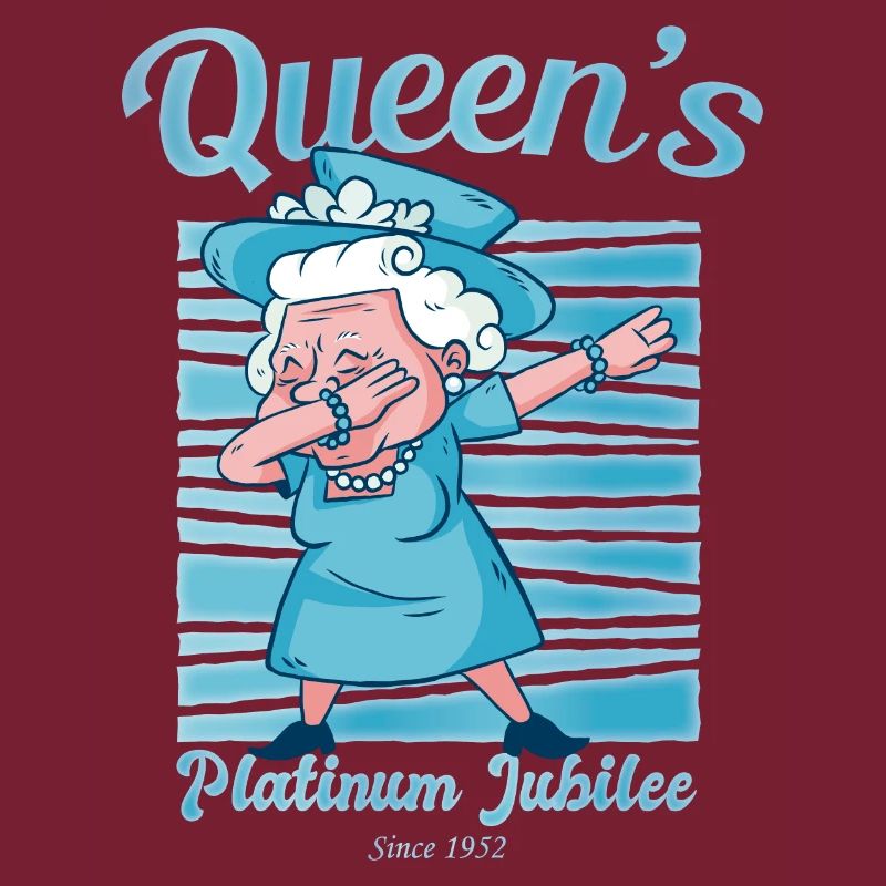British Queen Dabbing Monarchy Platinum Jubilee