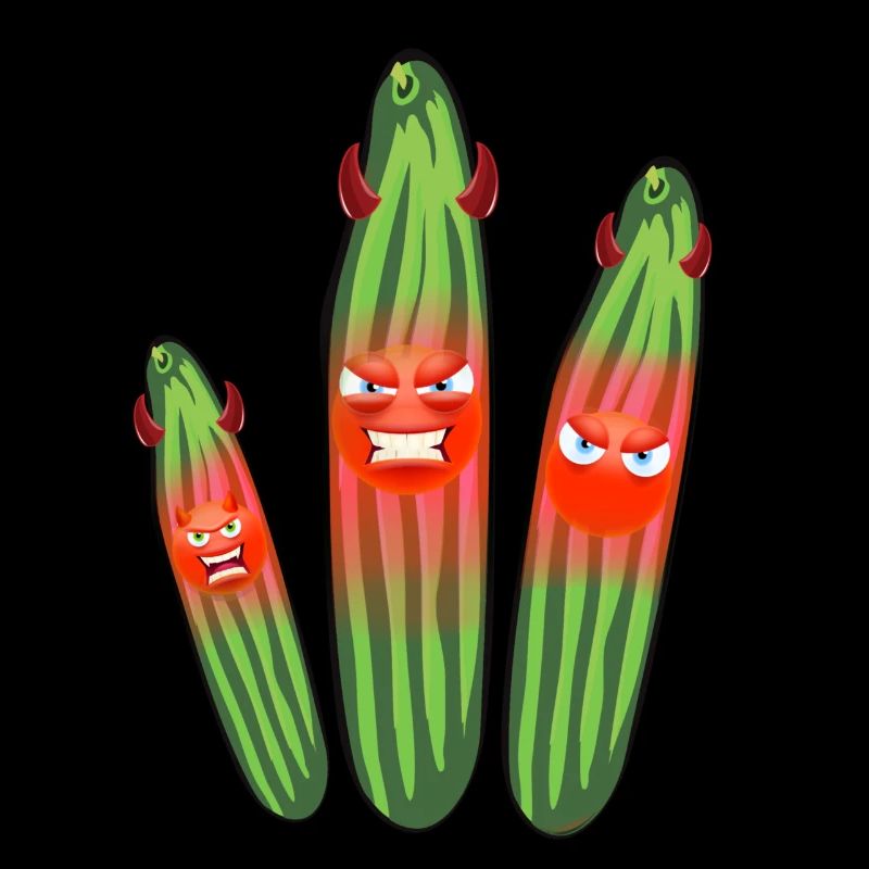 Concombre en colère, concombres, bande dessinée, concombre