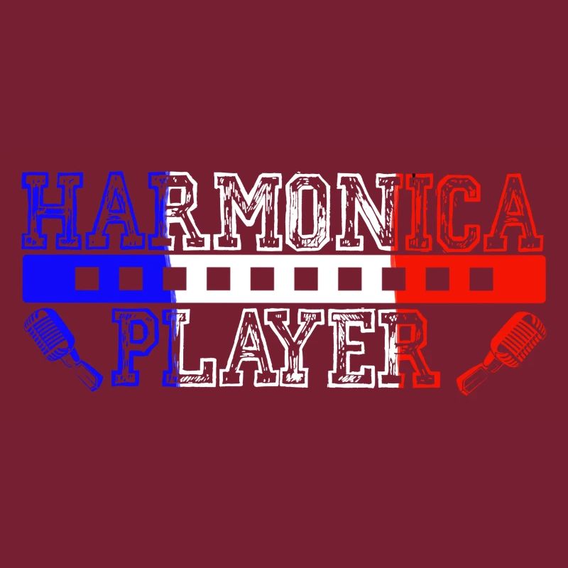 Harmonica player patriot for harmonica player
