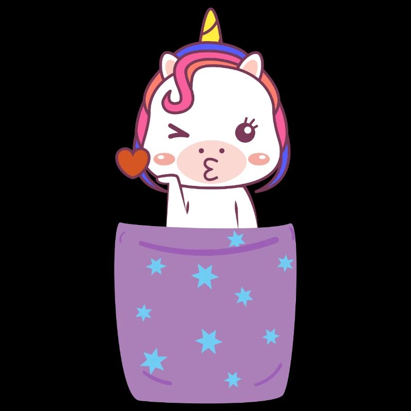 Einhorn in Brusttasche