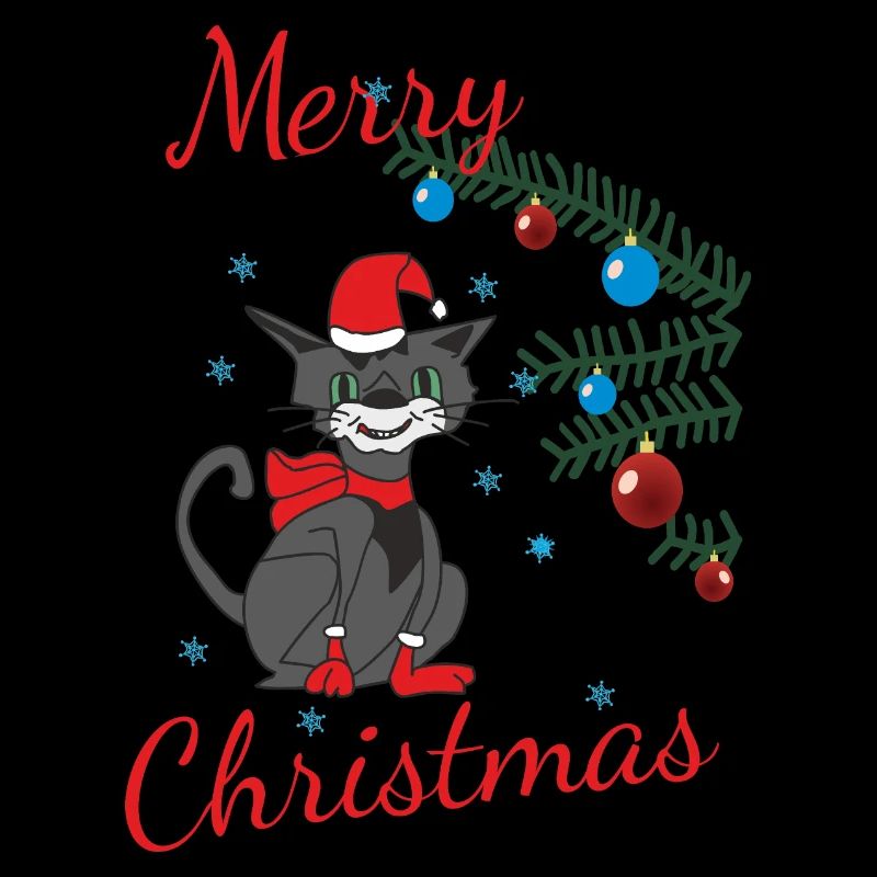 Drôle de chat de Noël