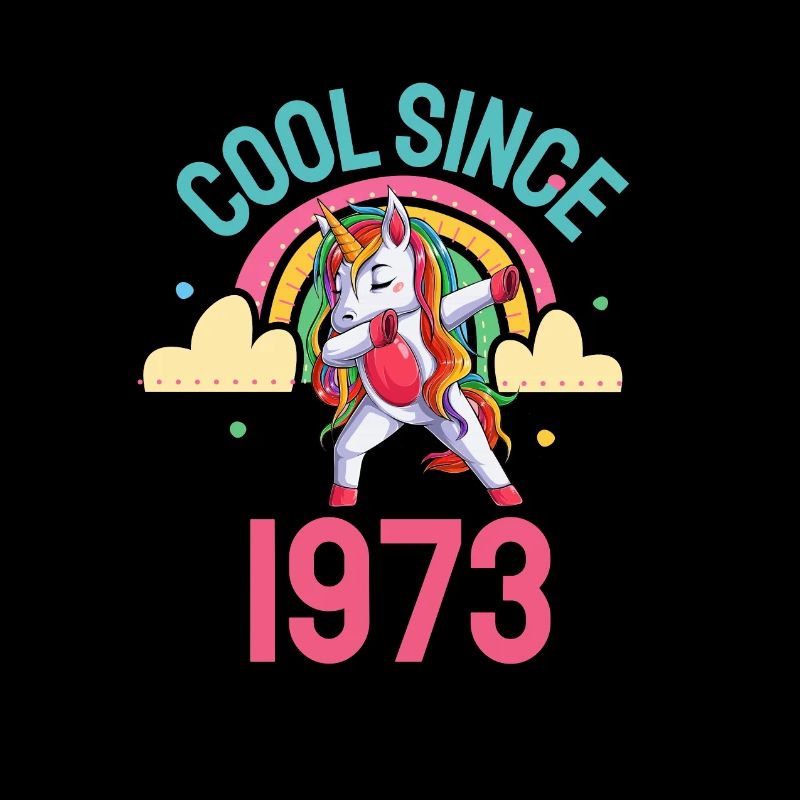 Cool seit 1973 Dabbing Einhorn 49. Geburtstag