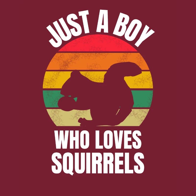 Young Forest Animal Retro Squirrel