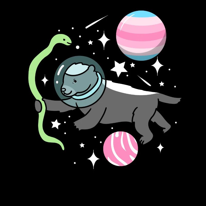 Honigdachs Astronaut Transfeminin