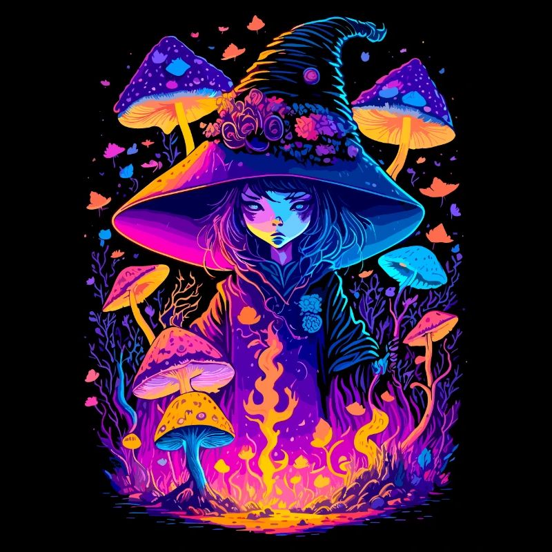 Sorcière aux champignons psychédéliques - Walpurgis Night