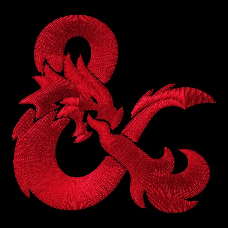 Dungeons & Dragons Logo Design Brodé