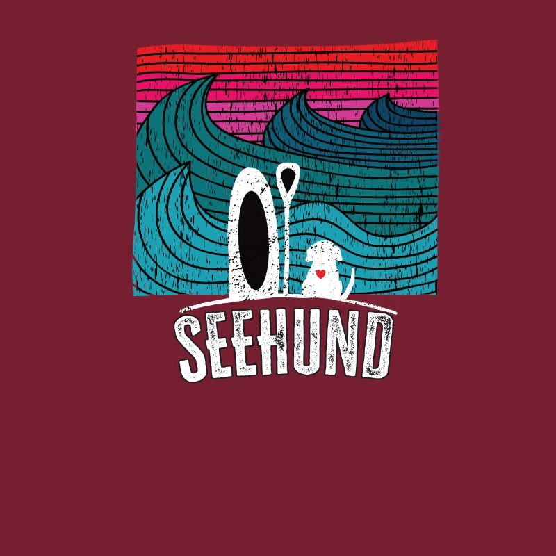 Cadeau de chien de paddle drôle Retro