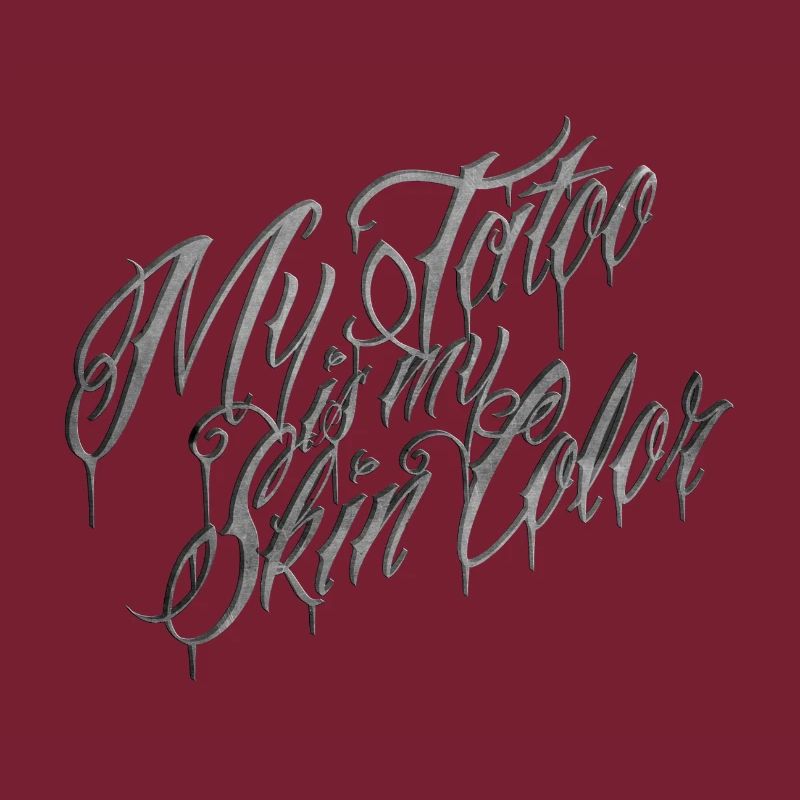 Tattoo-Skript Meine Hautfarbe